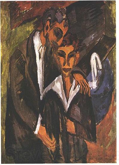 Ernst Ludwig Kirchner Graef and friend Norge oil painting art